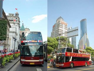  上海都市黄金旅游圈巴士1日游>the big bus,含两点门票