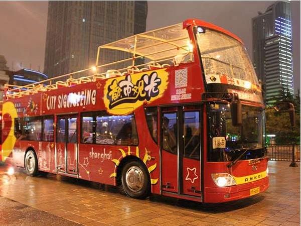  上海都市观光巴士1日自助游游>含杜莎夫人蜡像馆门票