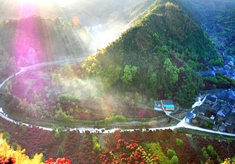 <四明山深秀谷-仰天湖-小九寨2日游>万亩樱花红枫海，住五星酒店